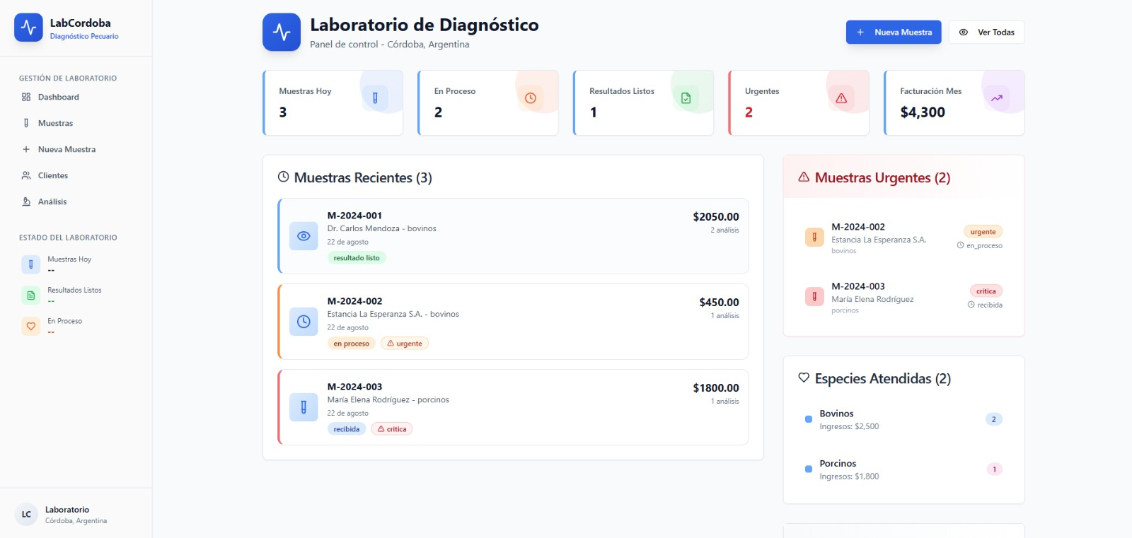 Vista previa del Sistema de Facturación
